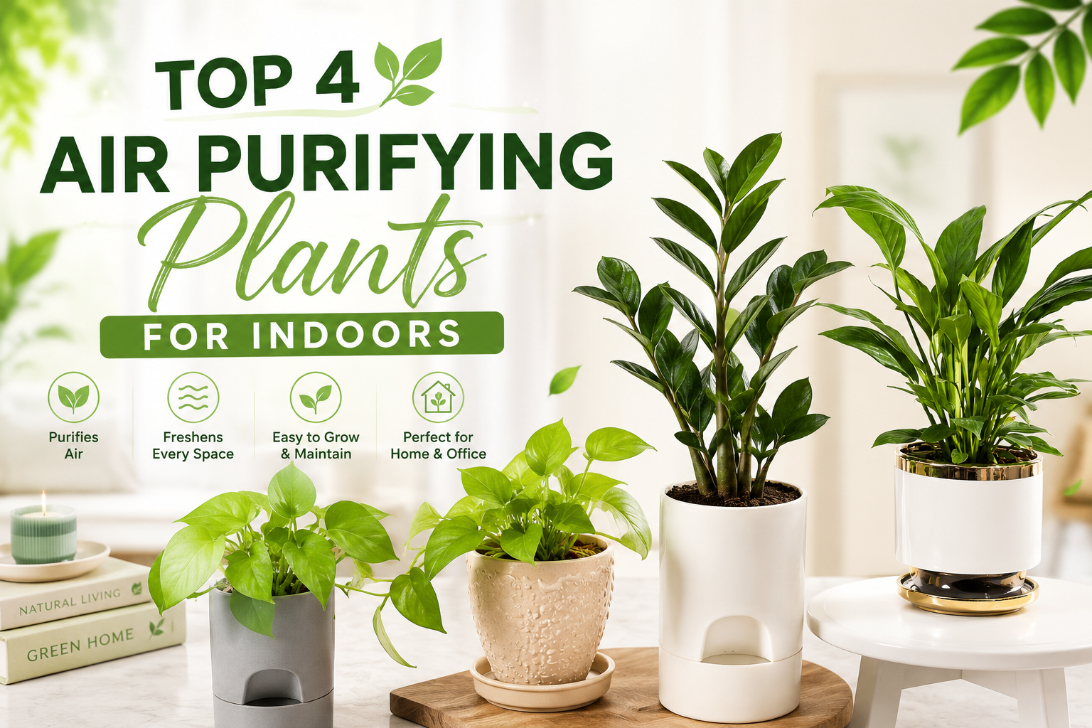 top 4 plants for home